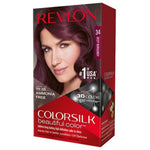 Revlon, Colorsilk, Permanent Hair Dye, 34 Burgundy, 130 ml