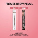 Makeup Revolution, Precise Brow, Eyebrow Cream Pencil & Brush 2-In-1, Ebony, 0.05 g