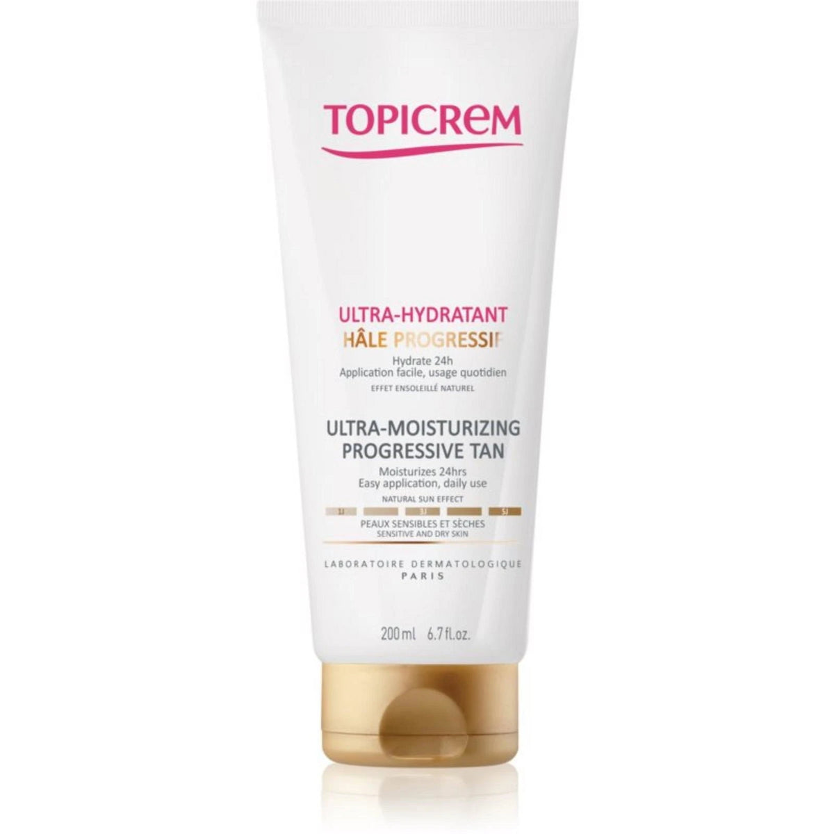 Topicrem Emulsión autobronceadora progresiva ultrahidratante 200 ml