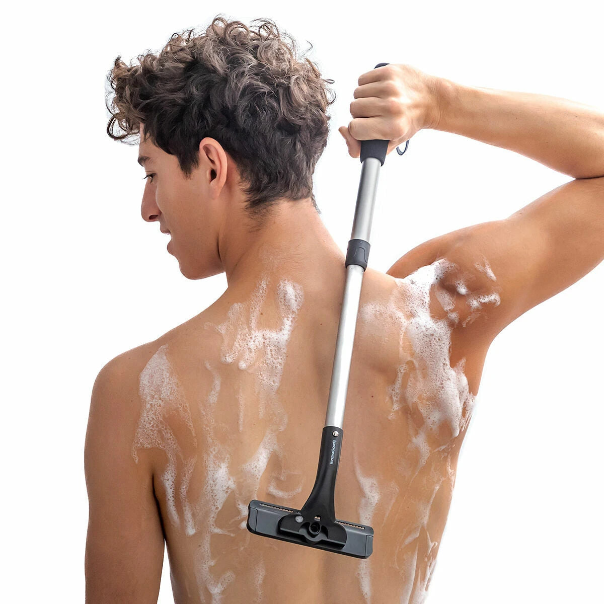 Body Shaver with Extendable Aluminum Handle Extaver InnovaGoods product packaging
