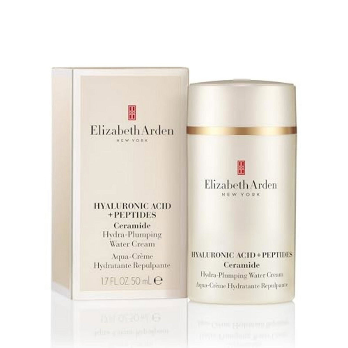 Elizabeth Arden, Hyaluronic Acid Peptides Ceramide, Hydrating, Plumping, Morning & Evening, Water Cream, For Face, 50 ml