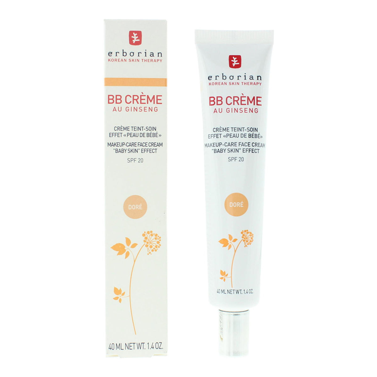 Erborian, B.B Cream, BB Cream, Dore, 20 SPF, 40 ml