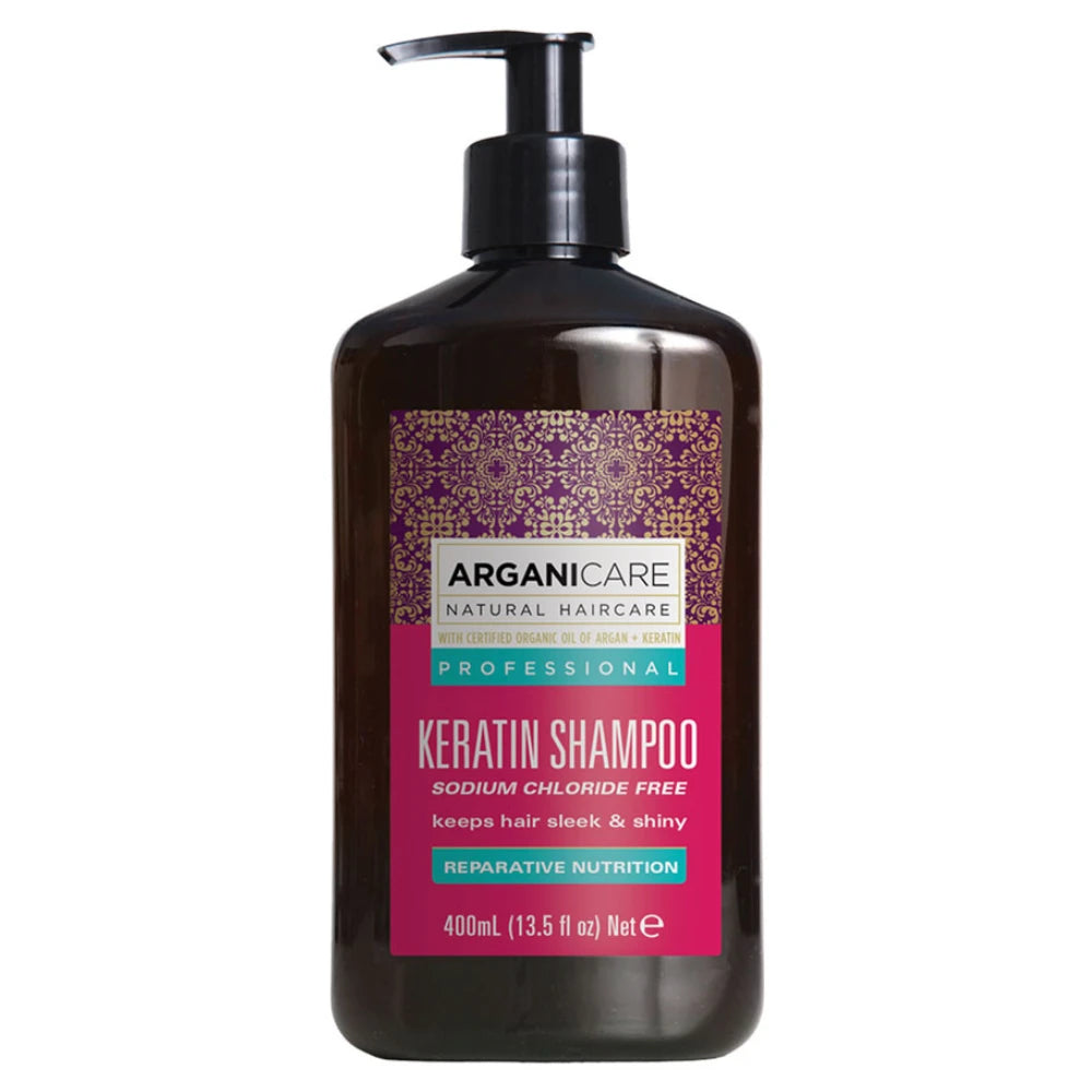 Arganicare Champú de queratina reparador y nutritivo 400 ml