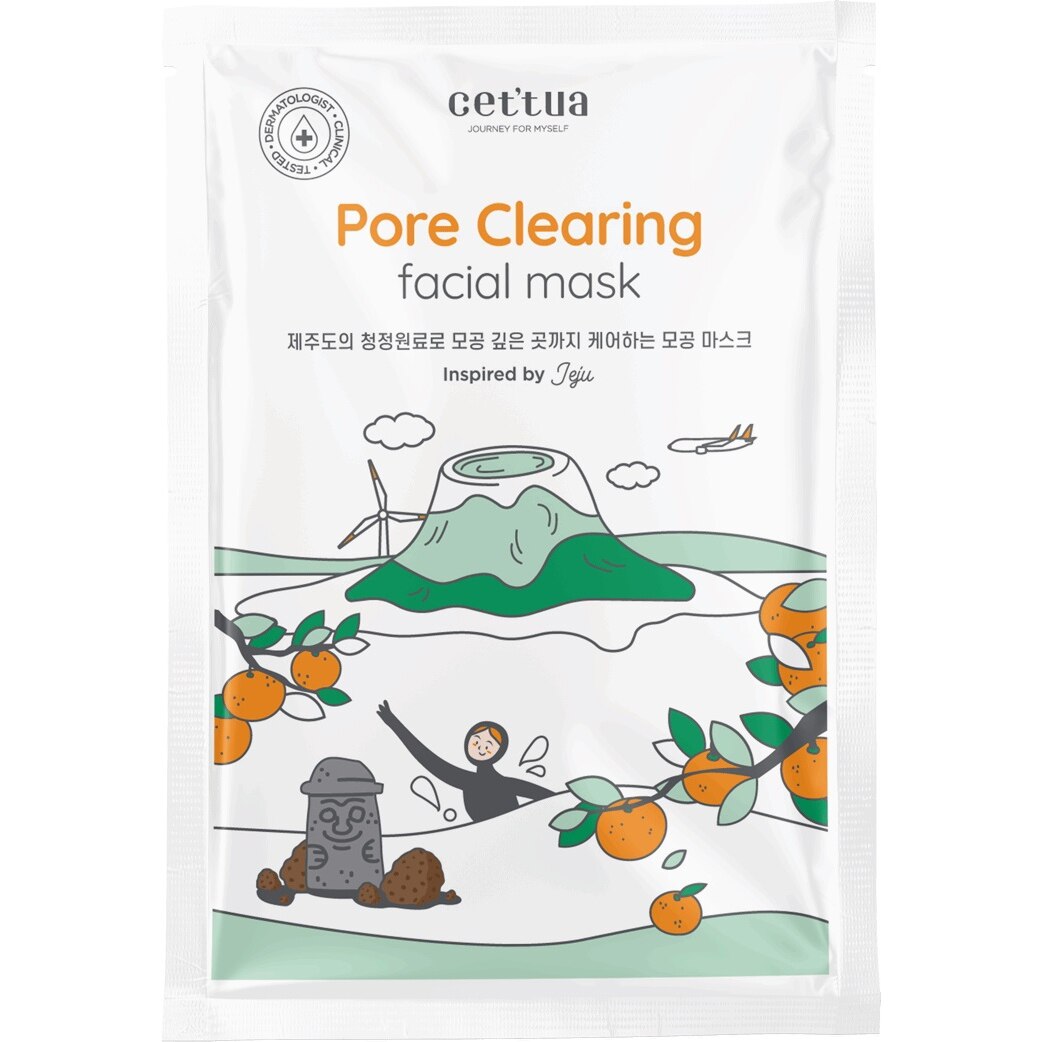 Mascarilla de tejido para limpiar los poros Cettua Jeju 20 g