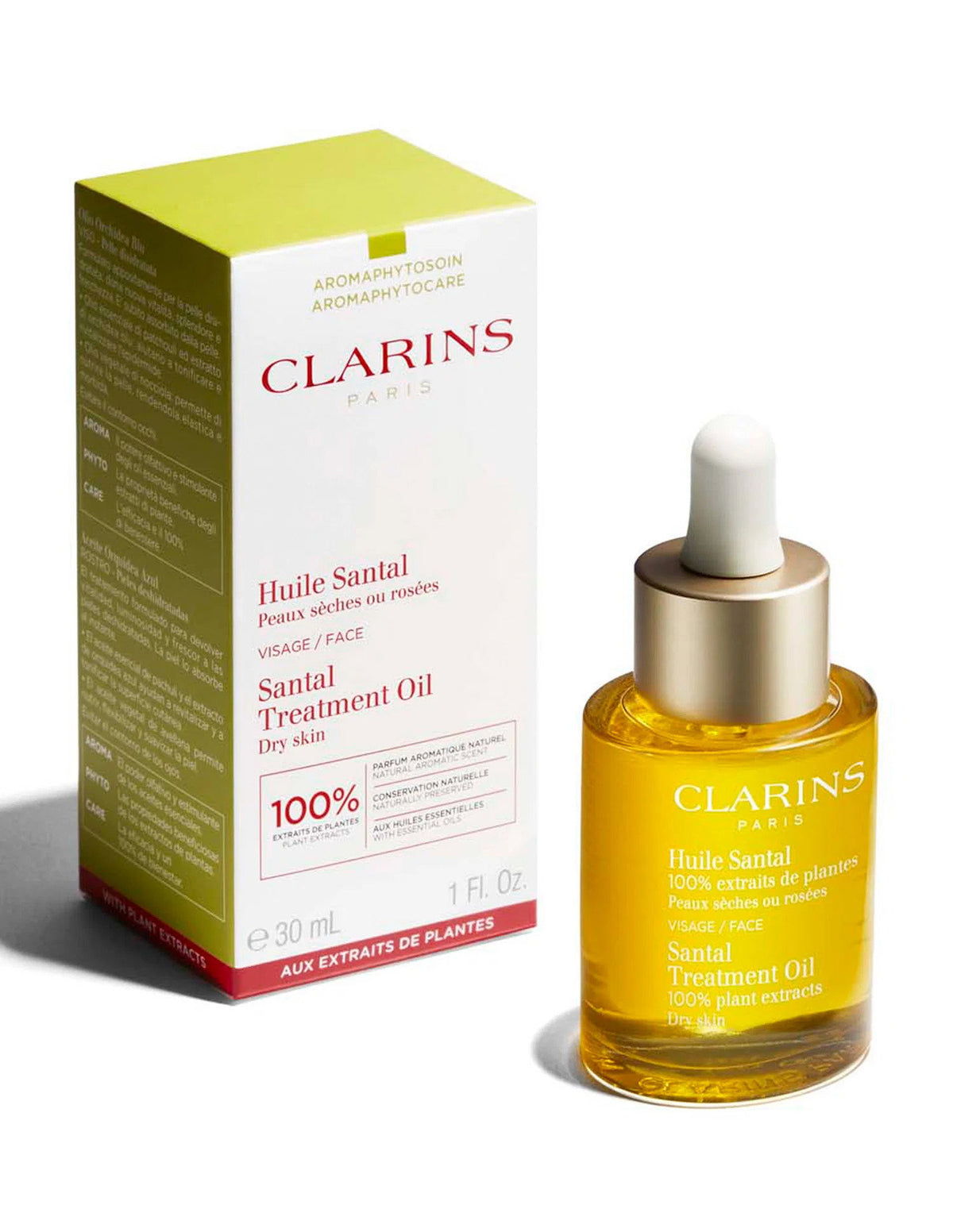 Clarins, Santal, Hydrating, Oil, For Face, 30 ml