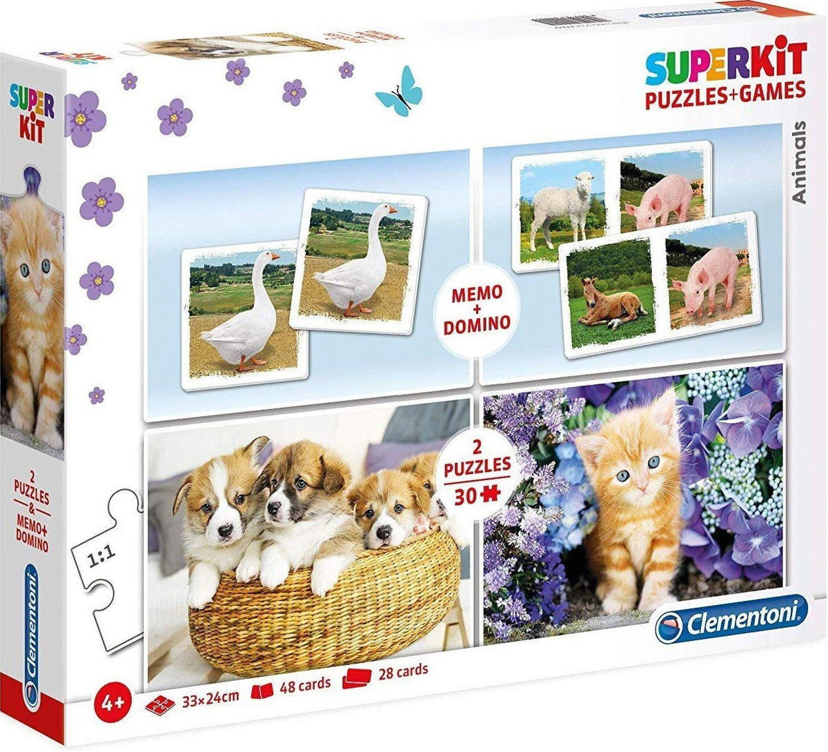 Clementoni, SuperKit, Jigsaw Puzzles 2 x 30 + 48 + 28 pcs