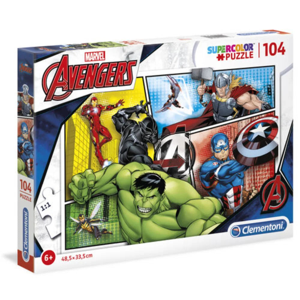 Clementoni, The Avengers, Branded Brick Sets 104 pcs