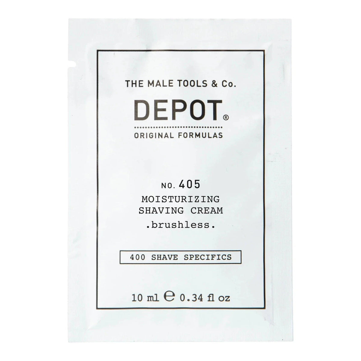 Depot, 400 Shave Specifics No. 405, Allantoin, Moisturizing, Shaving Cream, 10 ml