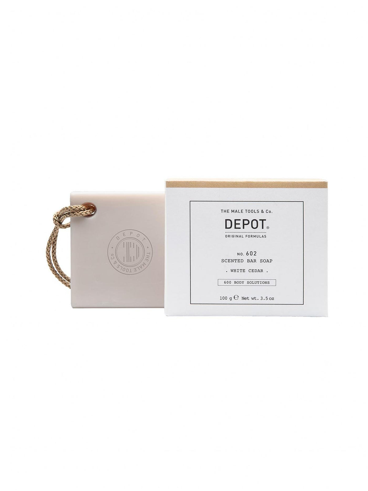 Depot, 600 Body Solutions No. 602, Botanical Complex, Cleansing, White Cedar, Scented Soap Bar, 100 g