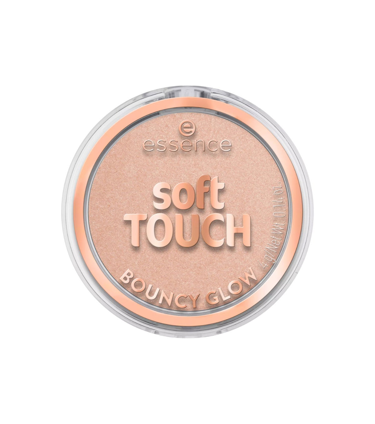 Essence, Soft Touch Bouncy Glow, Illuminating, Blush Highlighter Compact, 20, Glazed Dew, 4 g