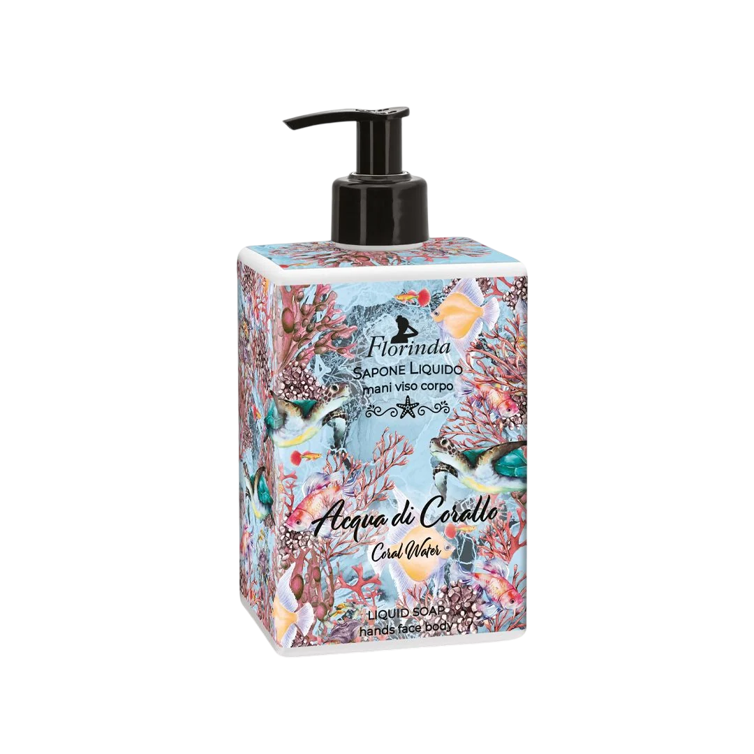 Florinda, Coral Water, Cleansing & Softening, Liquid Soap, Hands & Face & Body, 500 ml