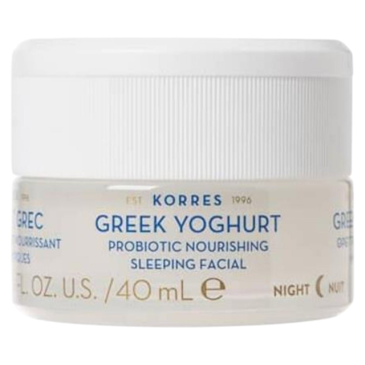 Korres, Greek Yoghurt Probiotic, Nourishing, Body Cream, For Face, At Night, 40 ml