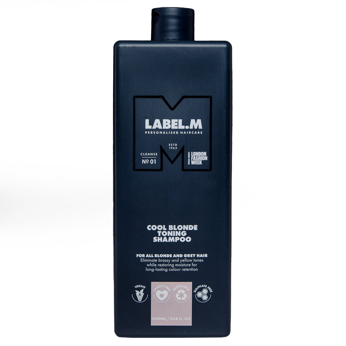 Label.M, Cool Blonde, Hair Shampoo, For Neutralisation Of Yellow Tones, 1000 ml