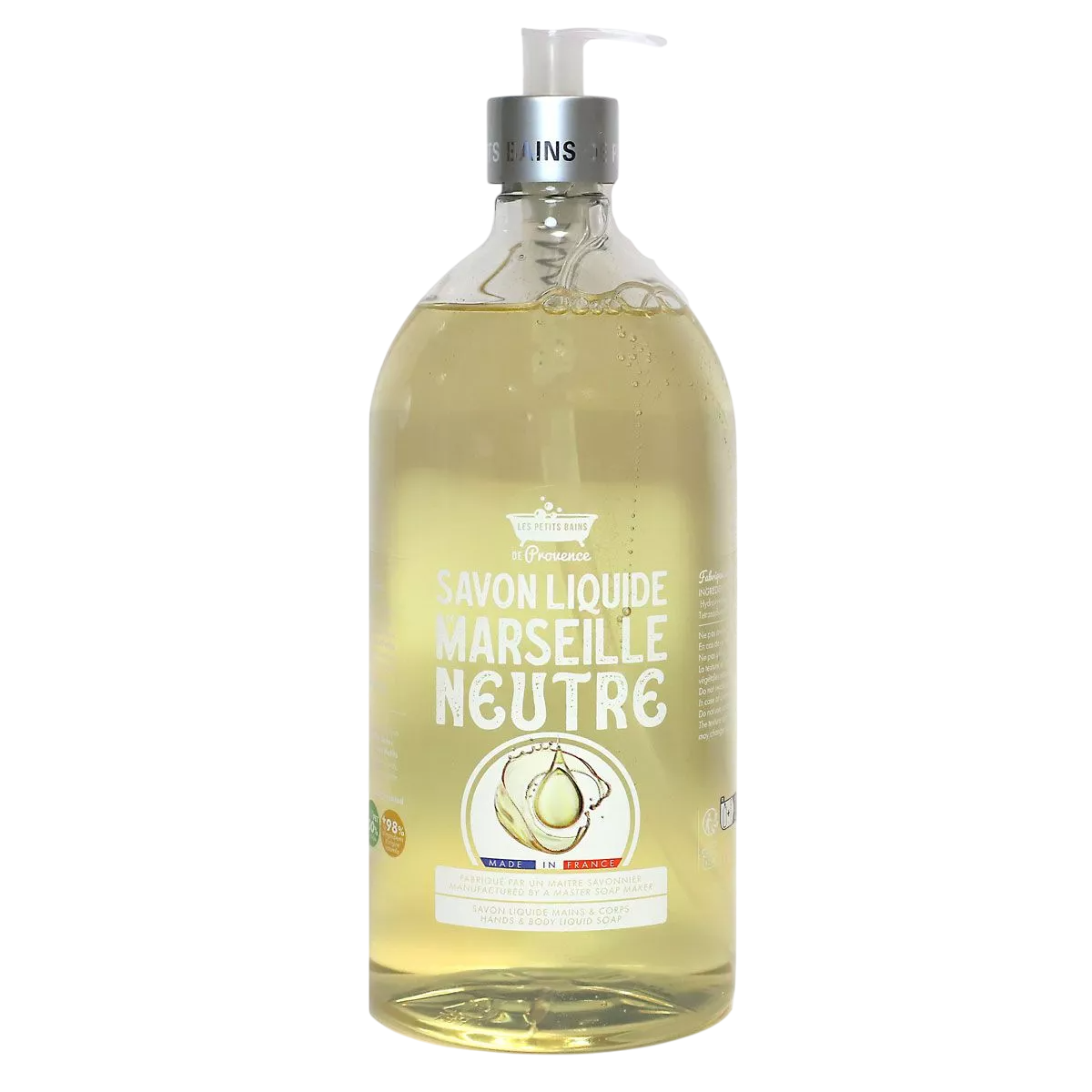 Les Petites Bains de Provence, Neutre, Shower Gel, For Sensitive Skin, 1000 ml