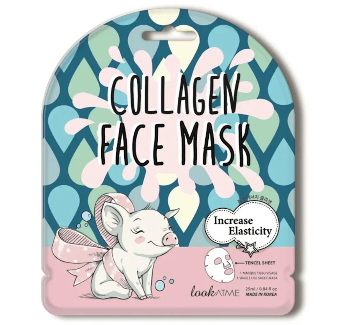 Look At Me Mascarilla de tejido con colágeno - Aumenta la elasticidad 25 ml