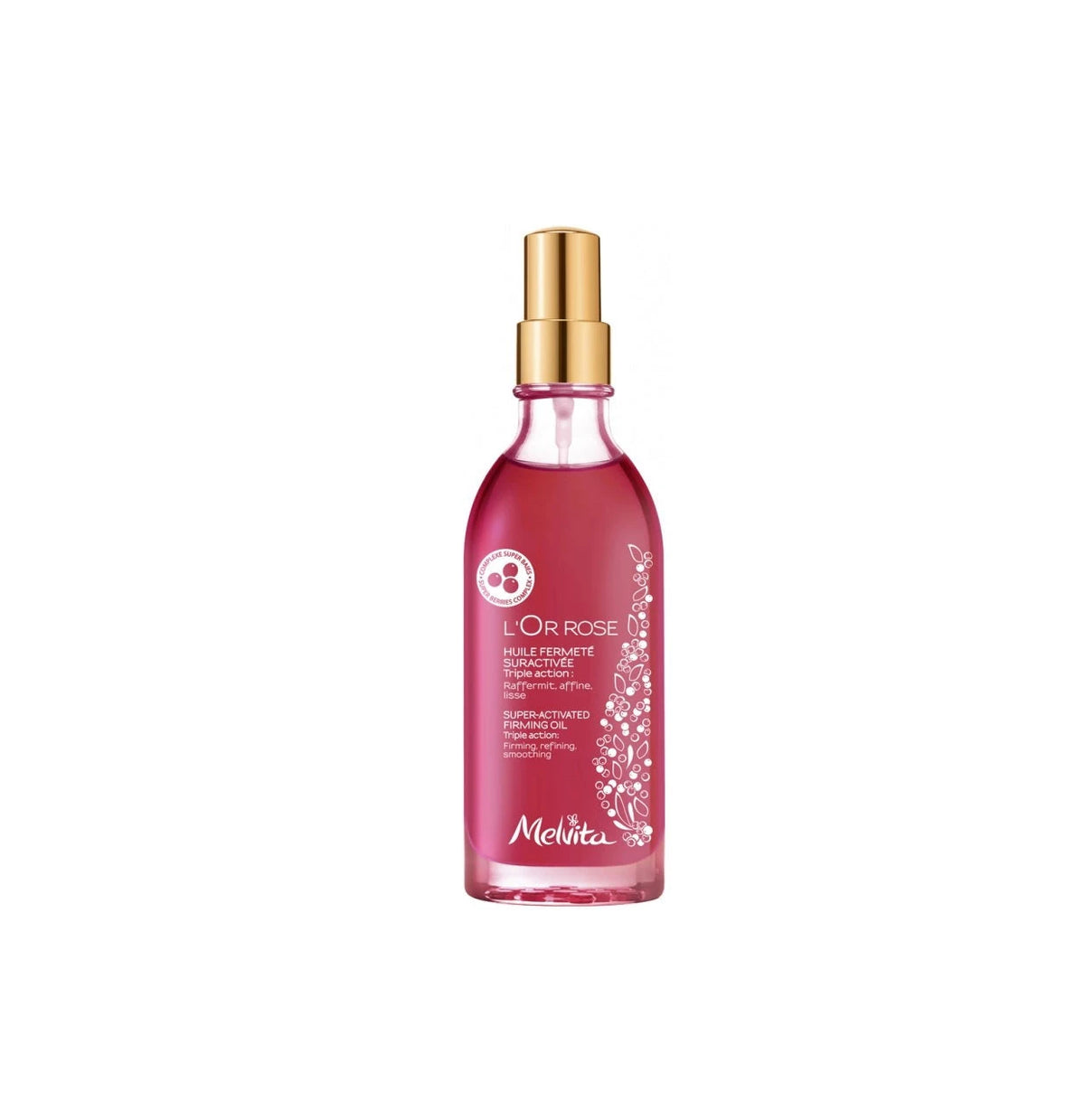 Melvita, L'or Rose, Organic, Firming, Body Oil, For Arms, Chest, Belly, Hips & Thighs, 100 ml *Tester
