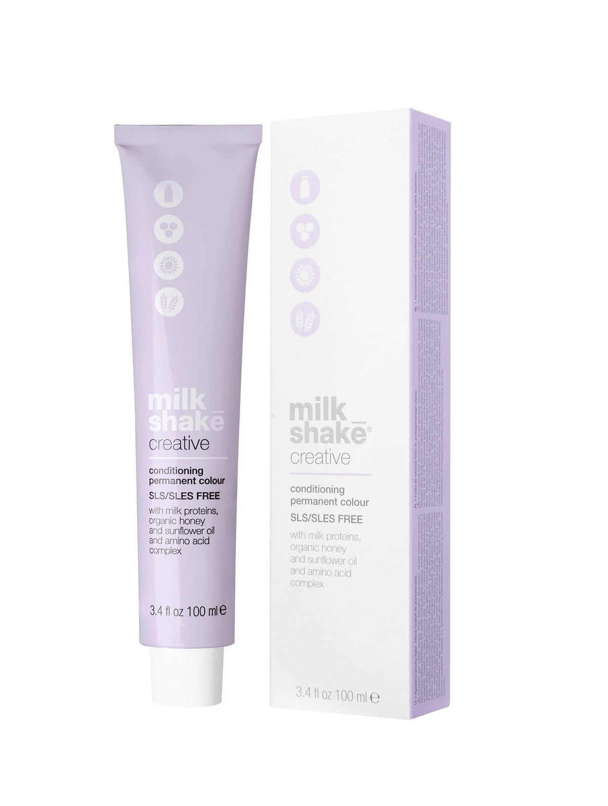 Milk Shake, Creative, SLS/SLES-Free, Permanent Hair Dye, 6.546MC Copper Mahogany Dark Blond, 100 ml