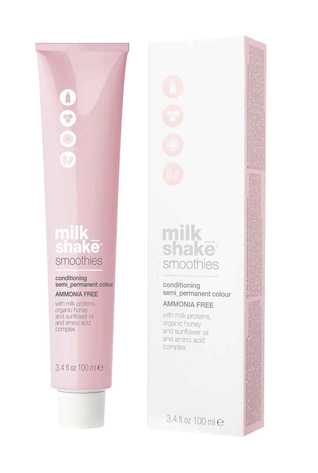 Milk Shake, Smoothies, Ammonia-Free, Semi-Permanent Hair Dye, 6.666RR Dark Intense Red Blonde, 100 ml
