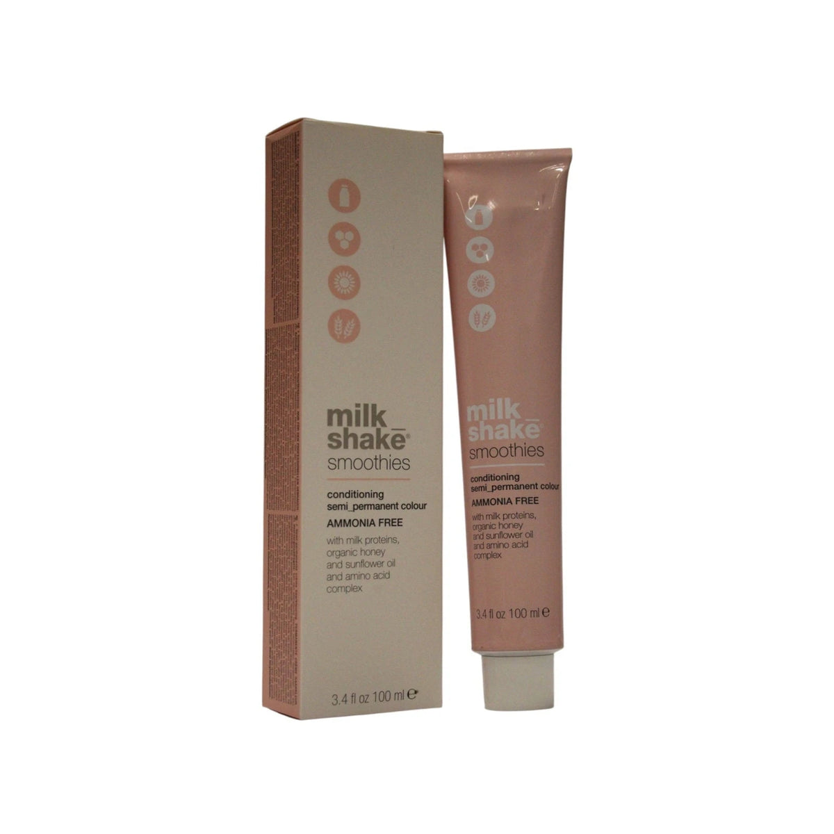 milk_shake Smoothies Tinte Semipermanente para el Cabello 7.34 Cobrizo Dorado Medio 100 ml