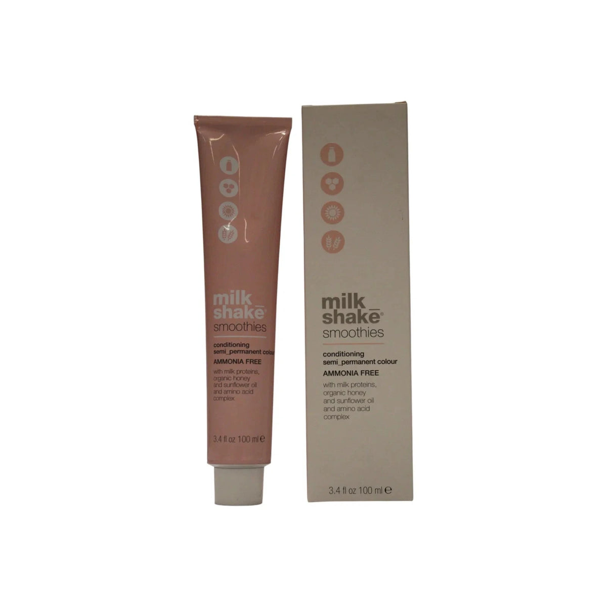 Milk Shake Smoothies Tinte semipermanente para el cabello 8.34 Chiaro Dorato Rame 100 ml