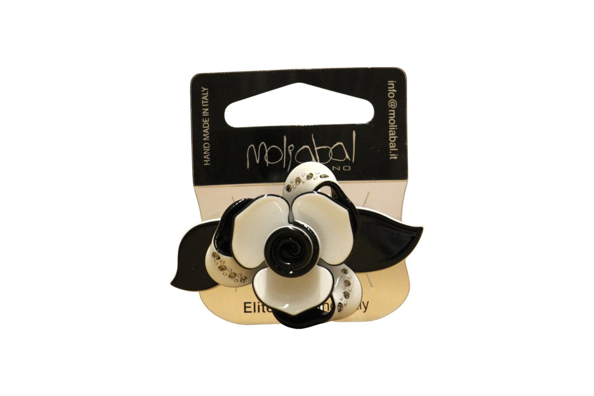 Moliabal Pinza para el Cabello 340 Flor de Ébano y Marfil