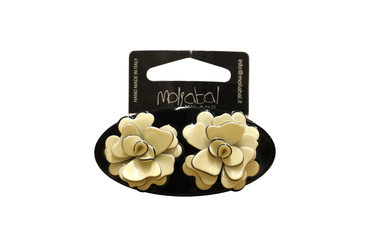 Moliabal Pinza para el Cabello 347 - Rosas de Resina Hechas a Mano
