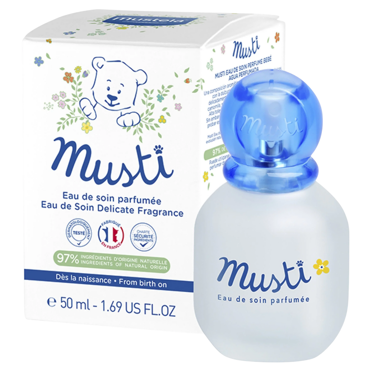 Mustela, Musti, Fragrance Water, Body, 50 ml