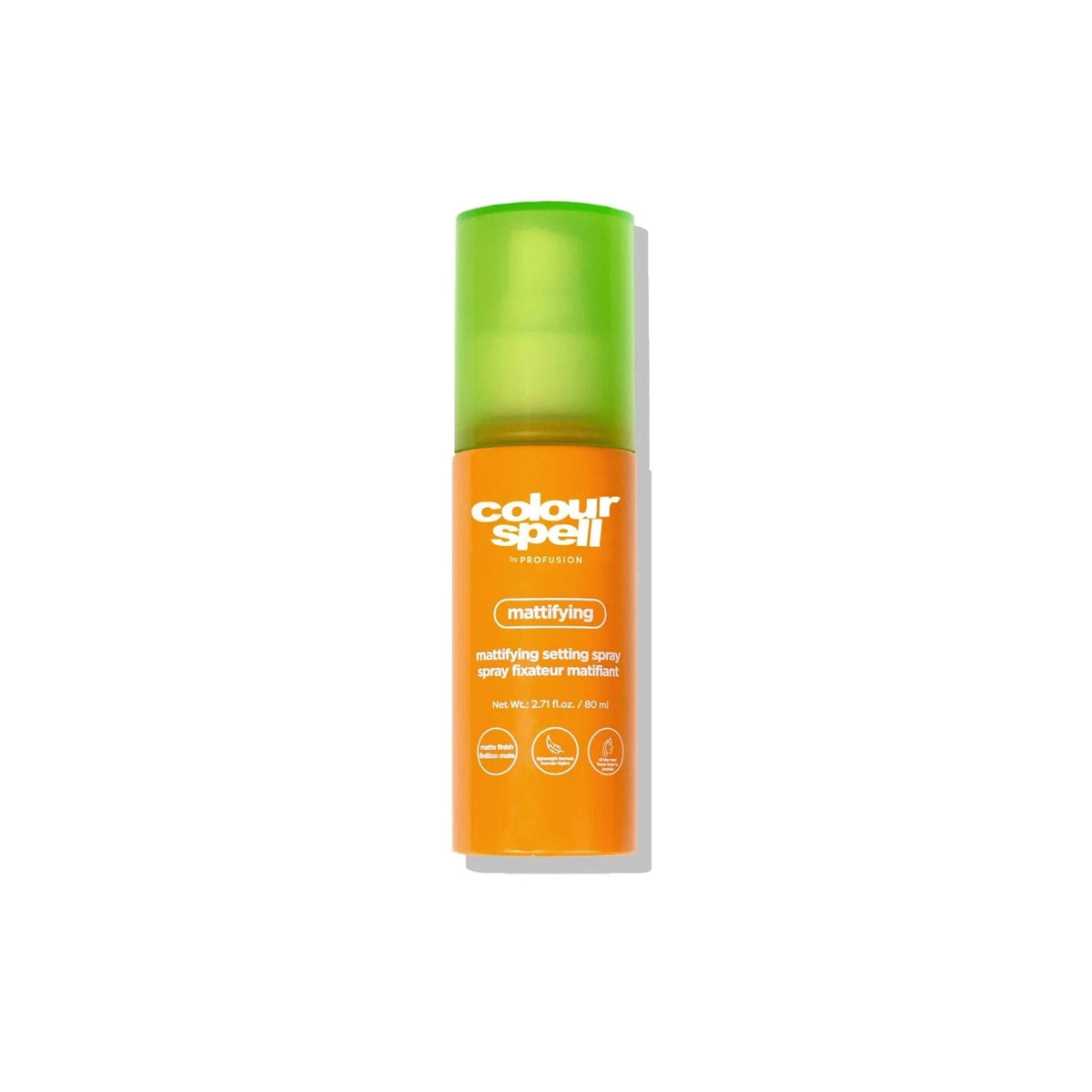 Profusion, Colour Spell, Mate, Spray fijador de maquillaje, 80 ml