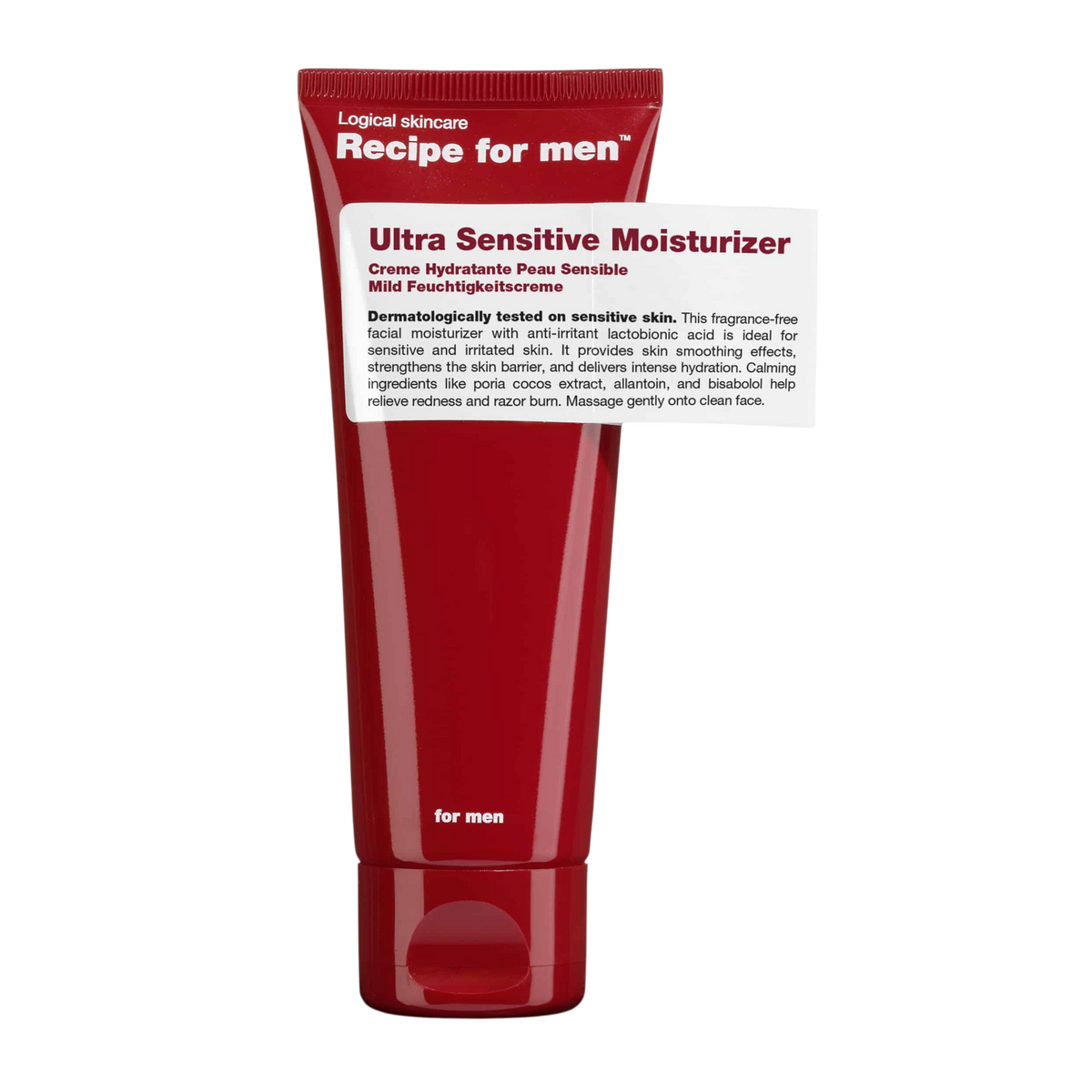 Recipe For Men Hidratante para Piel Ultrasensible 75 ml
