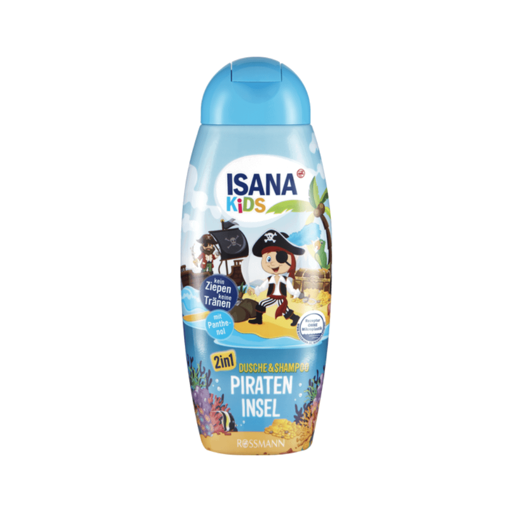 Rossmann, Isana Pirate Island, Shower Gel & Shampoo 2-In-1, 300 ml *Tester