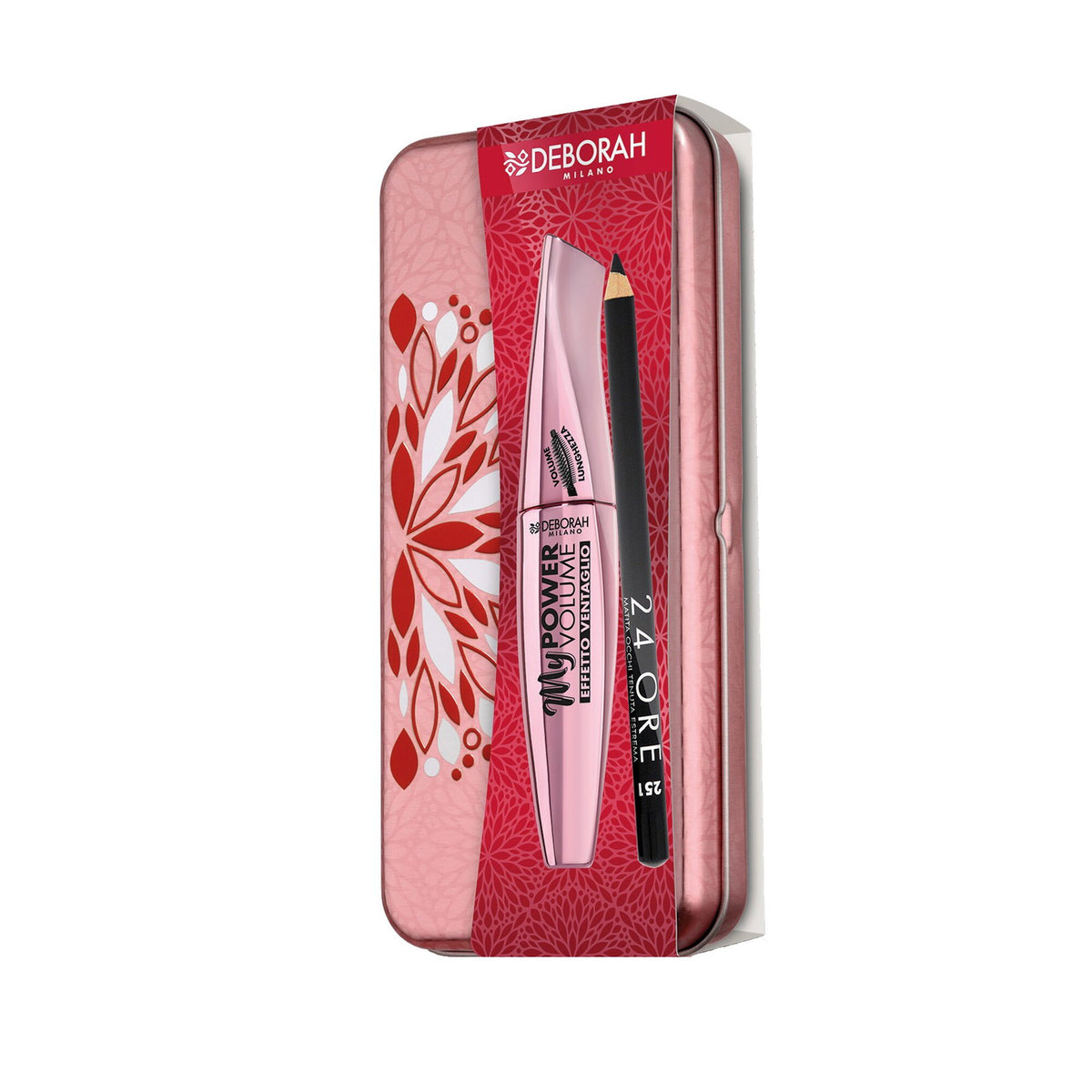 Set Deborah: 24H Extra, Gel Pencil Eyeliner, Black, 1.5 g + My Power, Waterproof, Volumizing, Mascara, Black, 14 ml