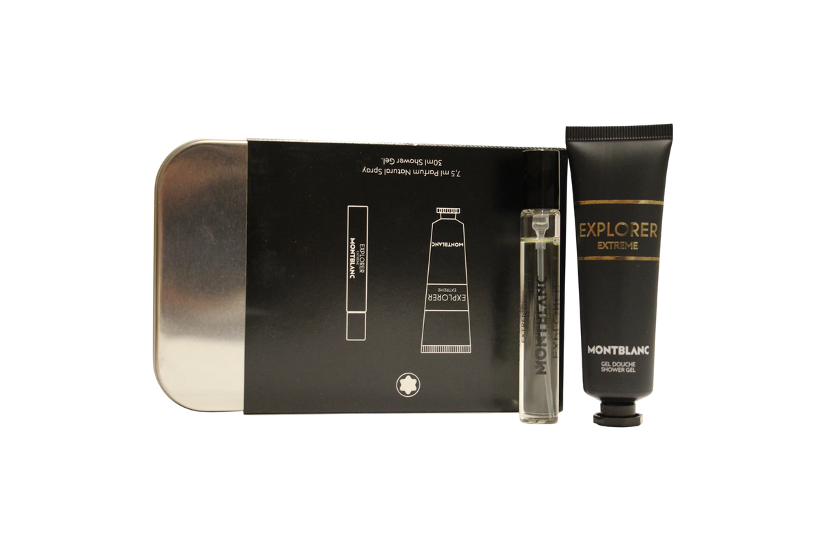 Montblanc Explorer Extreme Set de descubrimiento: 7.5 ml Parfum + 30 ml Gel de ducha