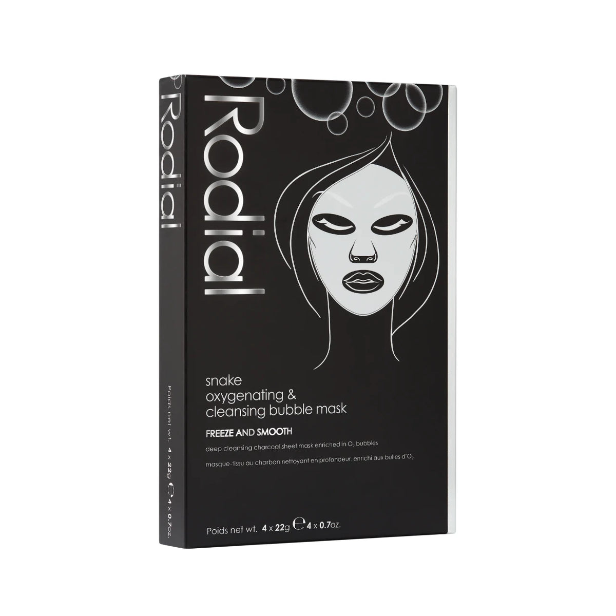 Set, Rodial, Snake, Cleansing, Sheet Mask, For Face, 4 pcs, 22 g