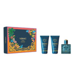 Set Versace: Eros, Eau De Parfum, For Men, 50 ml + Eros, Shower Gel, For All Skin Types, 50 ml + Eros, Hydrating, After-Shave Balm, 50 ml