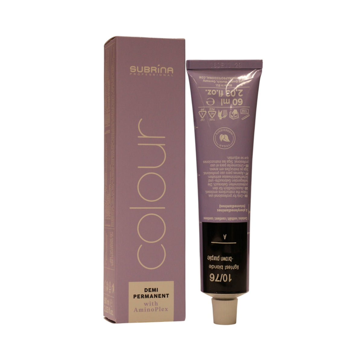 Subrina Professional Demi Permanent Colour 10/76 rubio clarísimo marrón violeta 60 ml