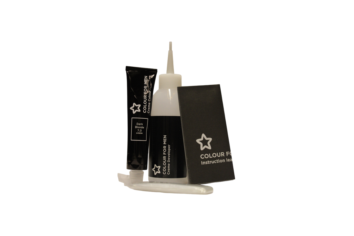 Superdrug Colour For Men Tinte semipermanente para el cabello 7.0 Rubio oscuro 30 ml Tester
