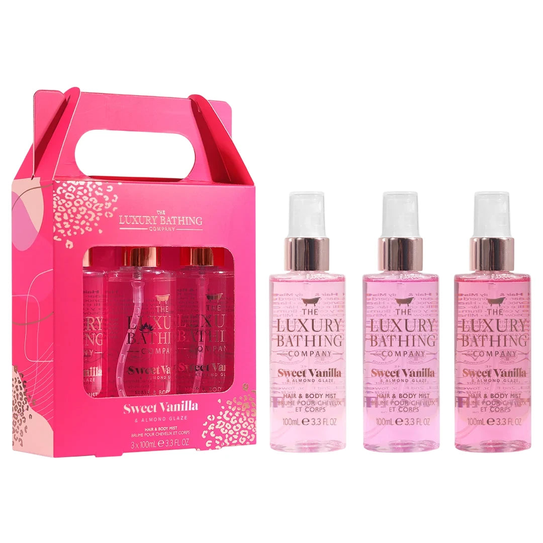 The Luxury Bathing Company Set de bruma para cabello y cuerpo Sweet Vanilla & Almond Glaze