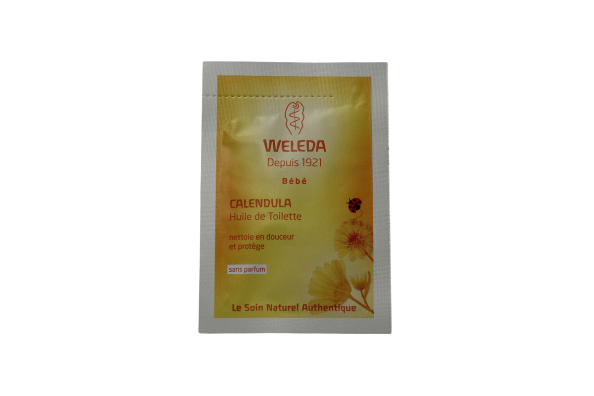 Weleda Aceite nutritivo de caléndula para bebés 2 ml Sample