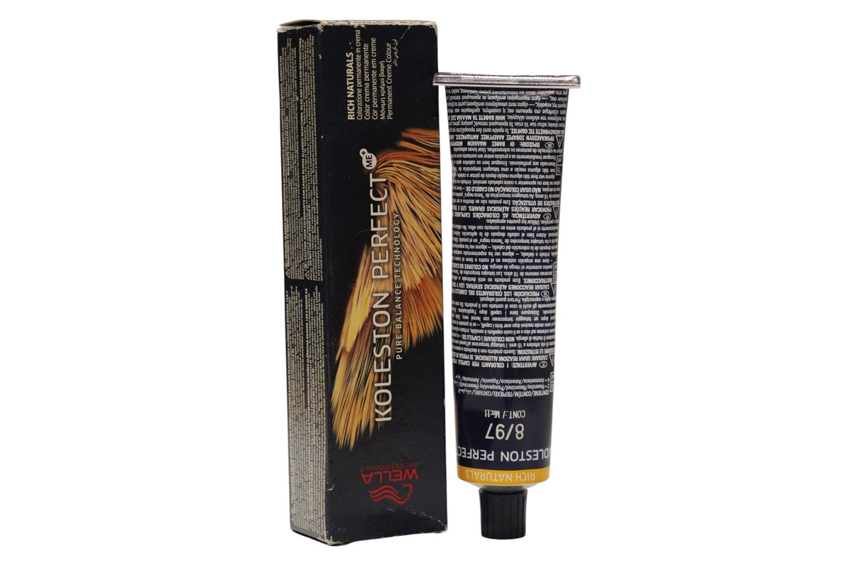 Wella Professionals Koleston Perfect Me+ Tinte permanente para el cabello 8/97 Rubio claro castaño perlado 60 ml Tester