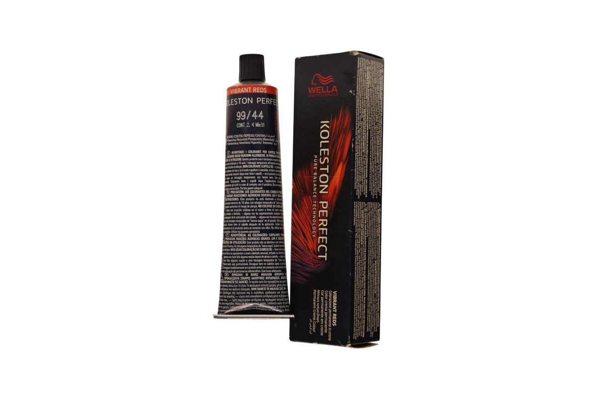 Wella Professionals Koleston Perfect Tinte permanente para el cabello 99/44 Rubio brillante rojo profundo intenso 60 ml Tester